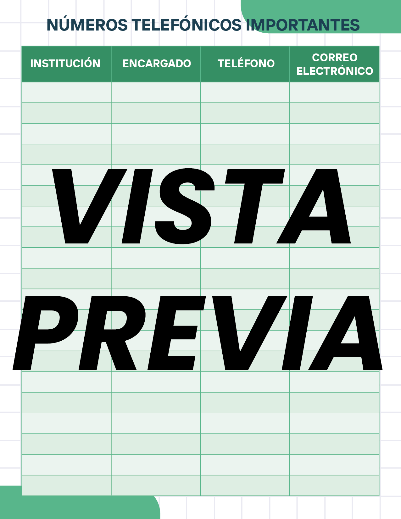 Agenda Cuadros SUPERVISOR Preescolar