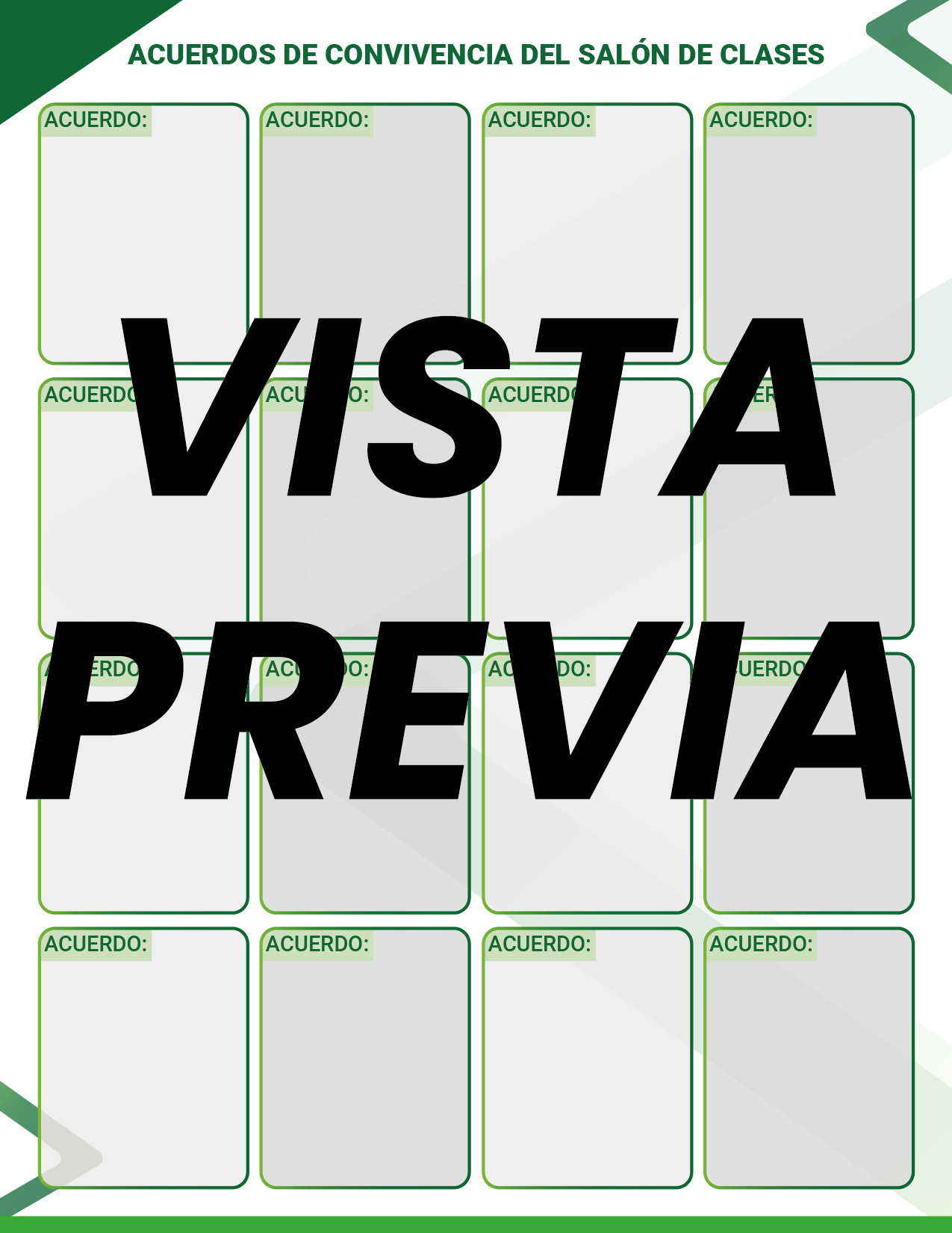 Agenda Formal Verde MAESTRO Secundaria