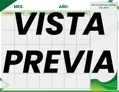 Agenda Formal Verde MAESTRO Secundaria