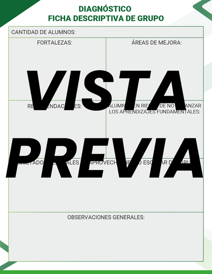 Agenda Formal Verde MAESTRO Secundaria