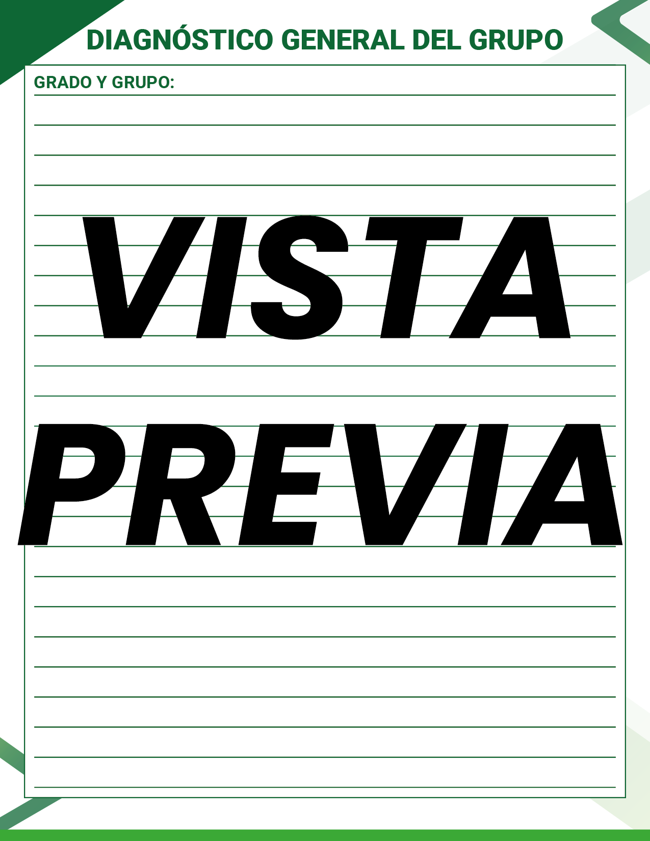 Agenda Formal Verde MAESTRO Secundaria