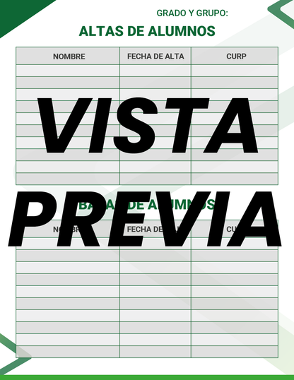 Agenda Formal Verde MAESTRO Secundaria