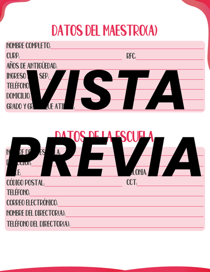 Agenda Roja MAESTRO Secundaria