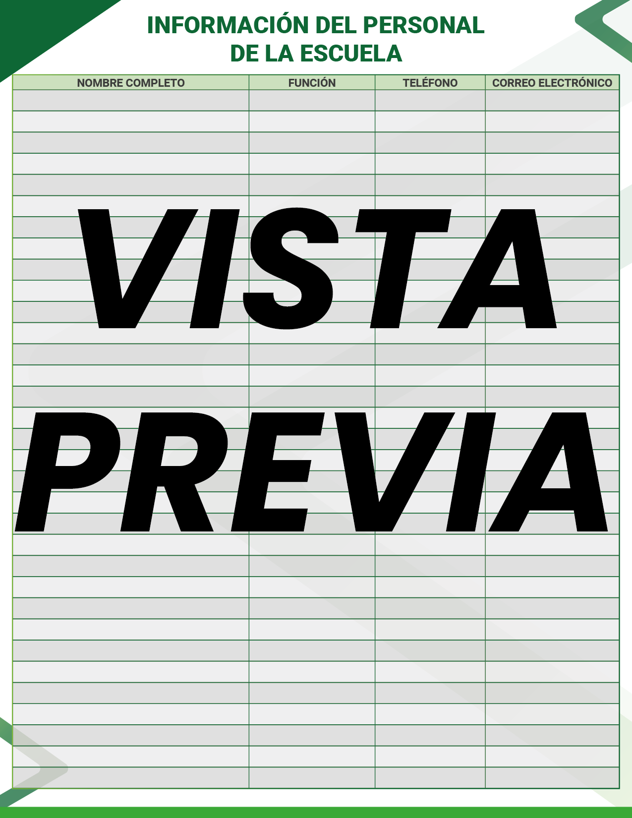 Agenda Formal Verde MAESTRO Primaria