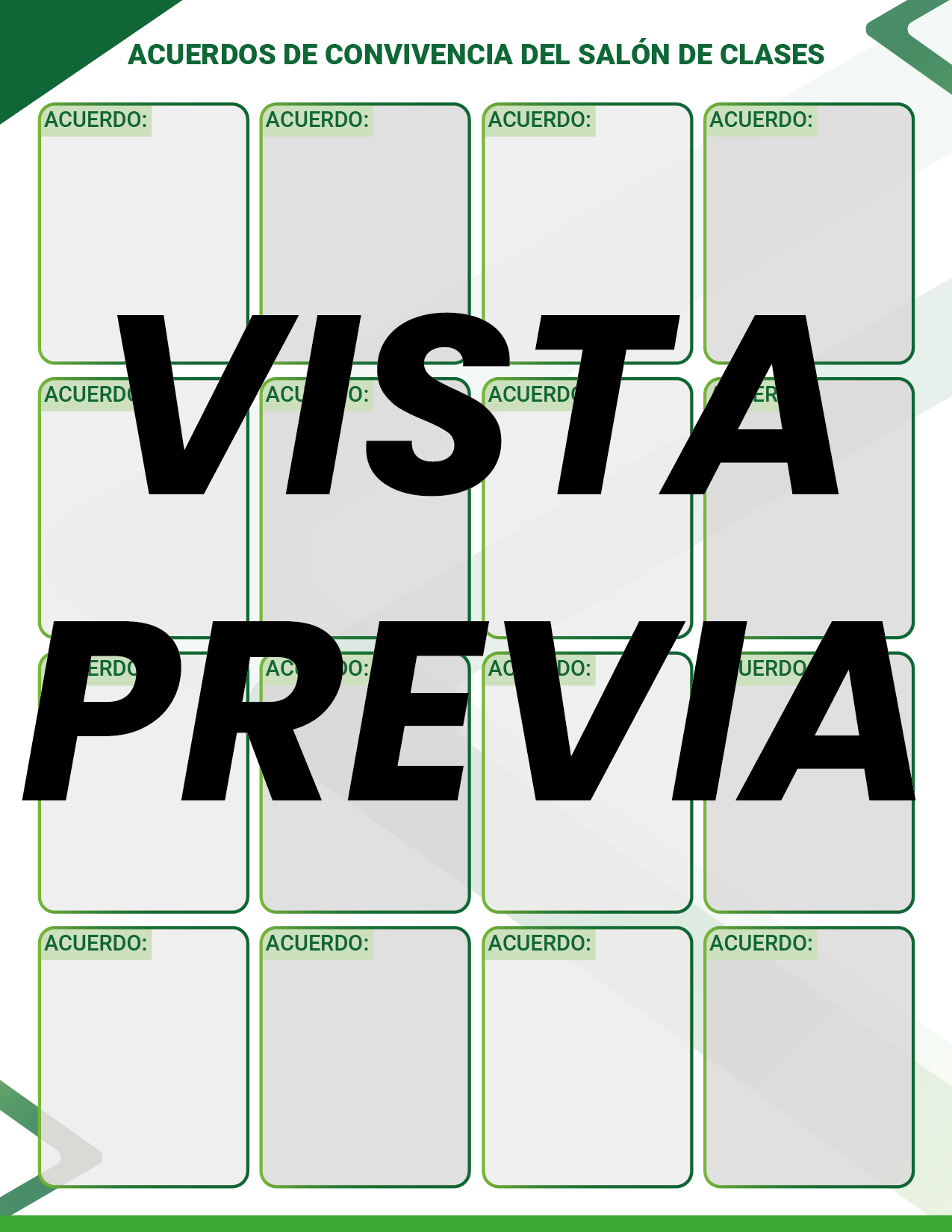 Agenda Formal Verde MAESTRO Primaria