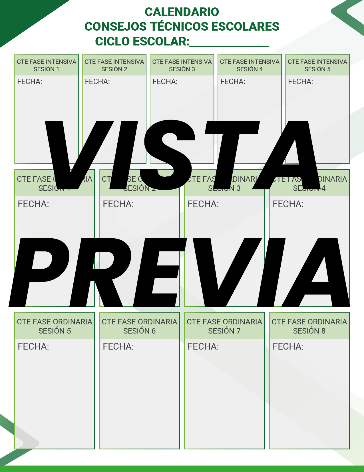 Agenda Formal Verde MAESTRO Primaria