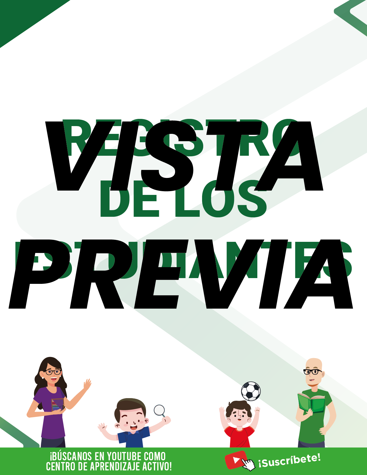 Agenda Formal Verde MAESTRO Primaria