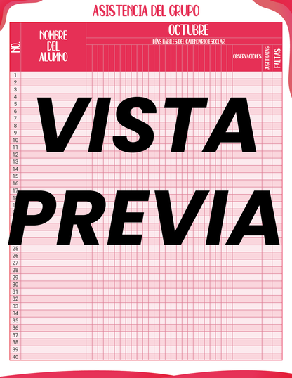 Agenda Roja MAESTRO Secundaria