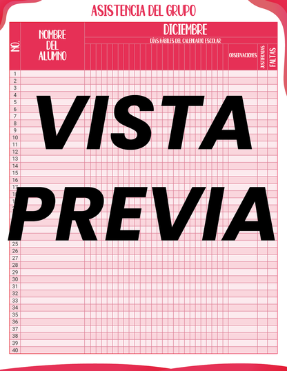 Agenda Roja MAESTRO Secundaria