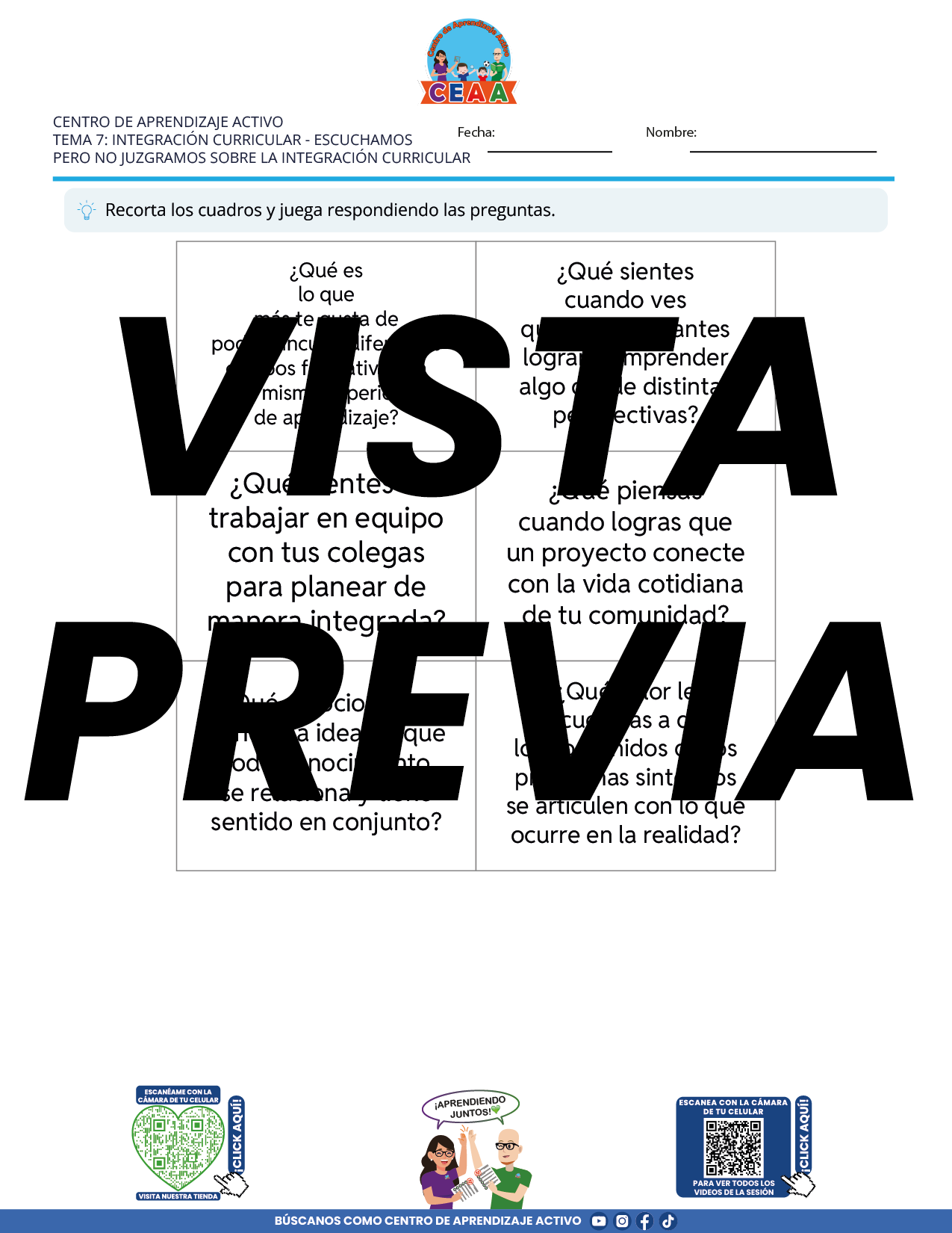Juegos de Estudio para Imprimir CTE TEMA 7