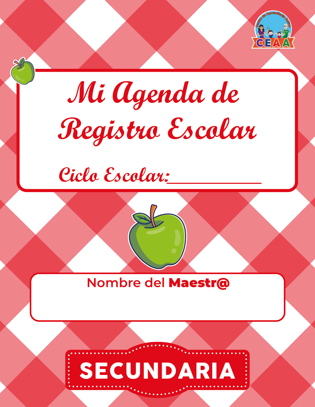 Agenda Manzana MAESTRO Secundaria