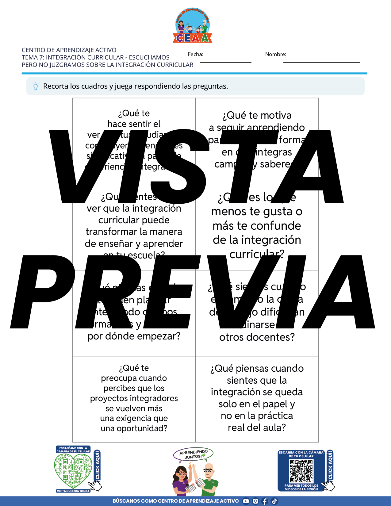 Juegos de Estudio para Imprimir CTE TEMA 7
