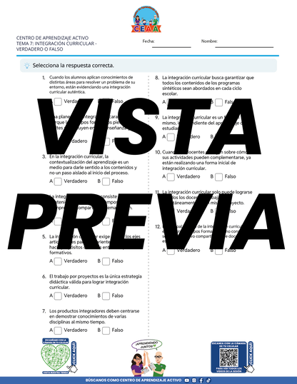 Juegos de Estudio para Imprimir CTE TEMA 7