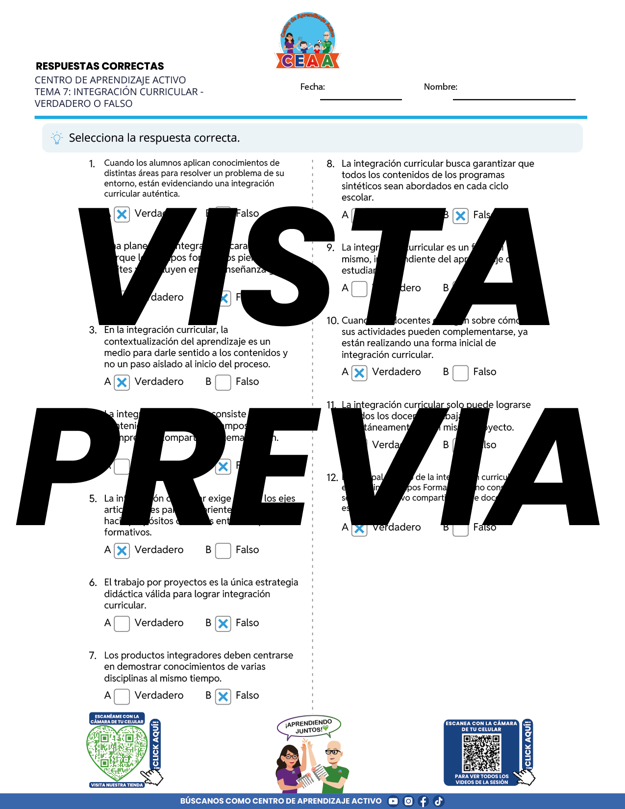 Juegos de Estudio para Imprimir CTE TEMA 7