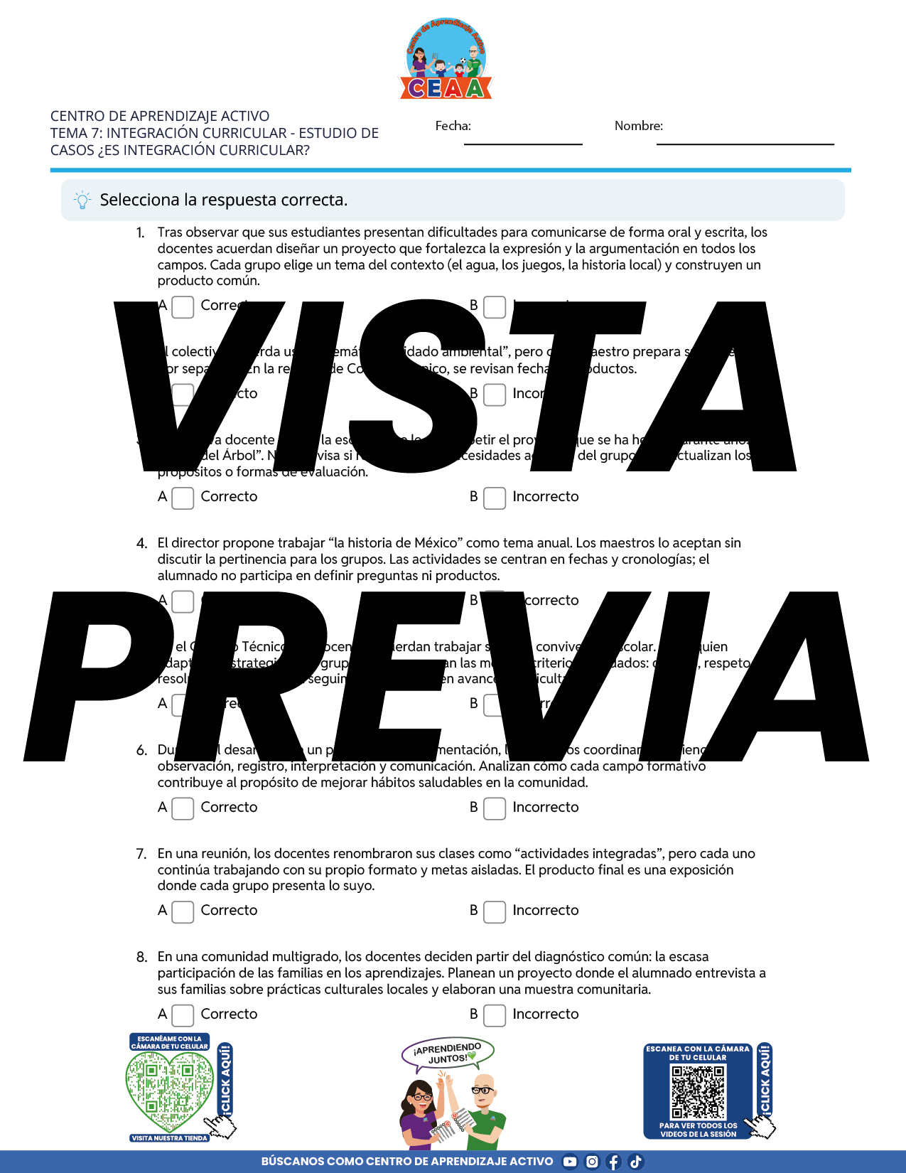 Juegos de Estudio para Imprimir CTE TEMA 7