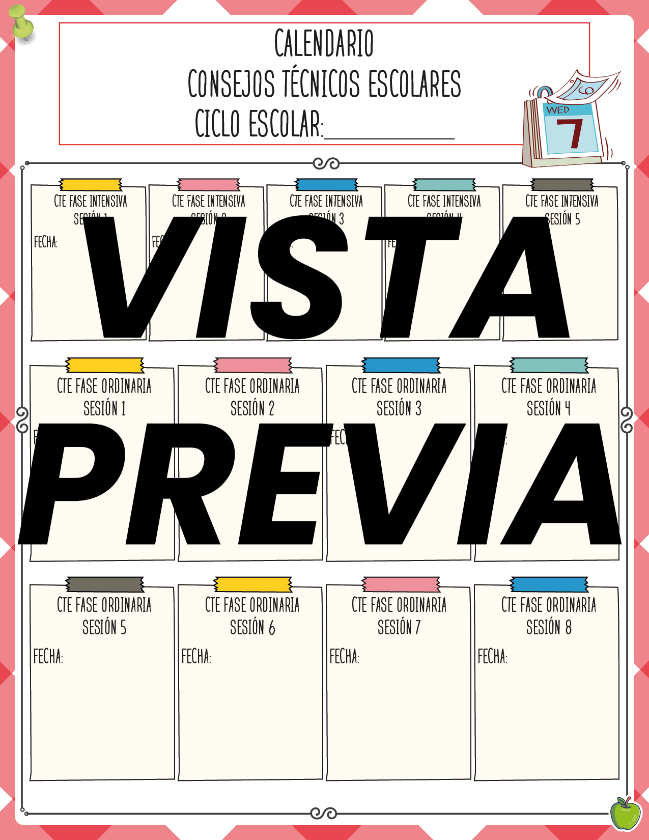 Agenda Manzana MAESTRO Secundaria