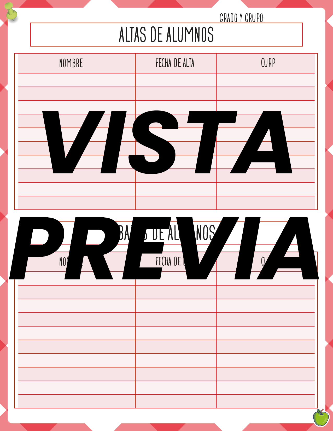 Agenda Manzana MAESTRO Secundaria