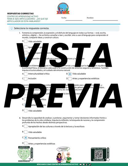 Juegos de Estudio para Imprimir CTE TEMA 8