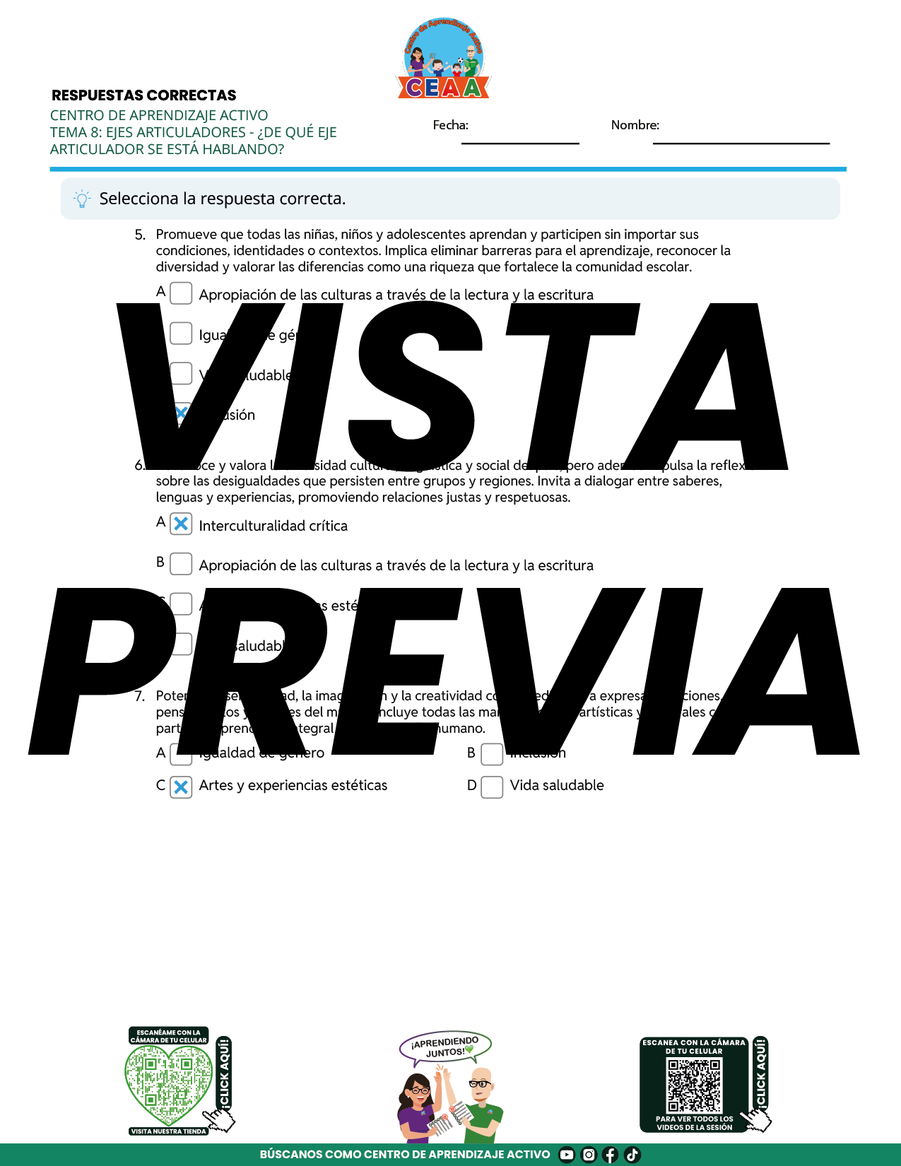 Juegos de Estudio para Imprimir CTE TEMA 8
