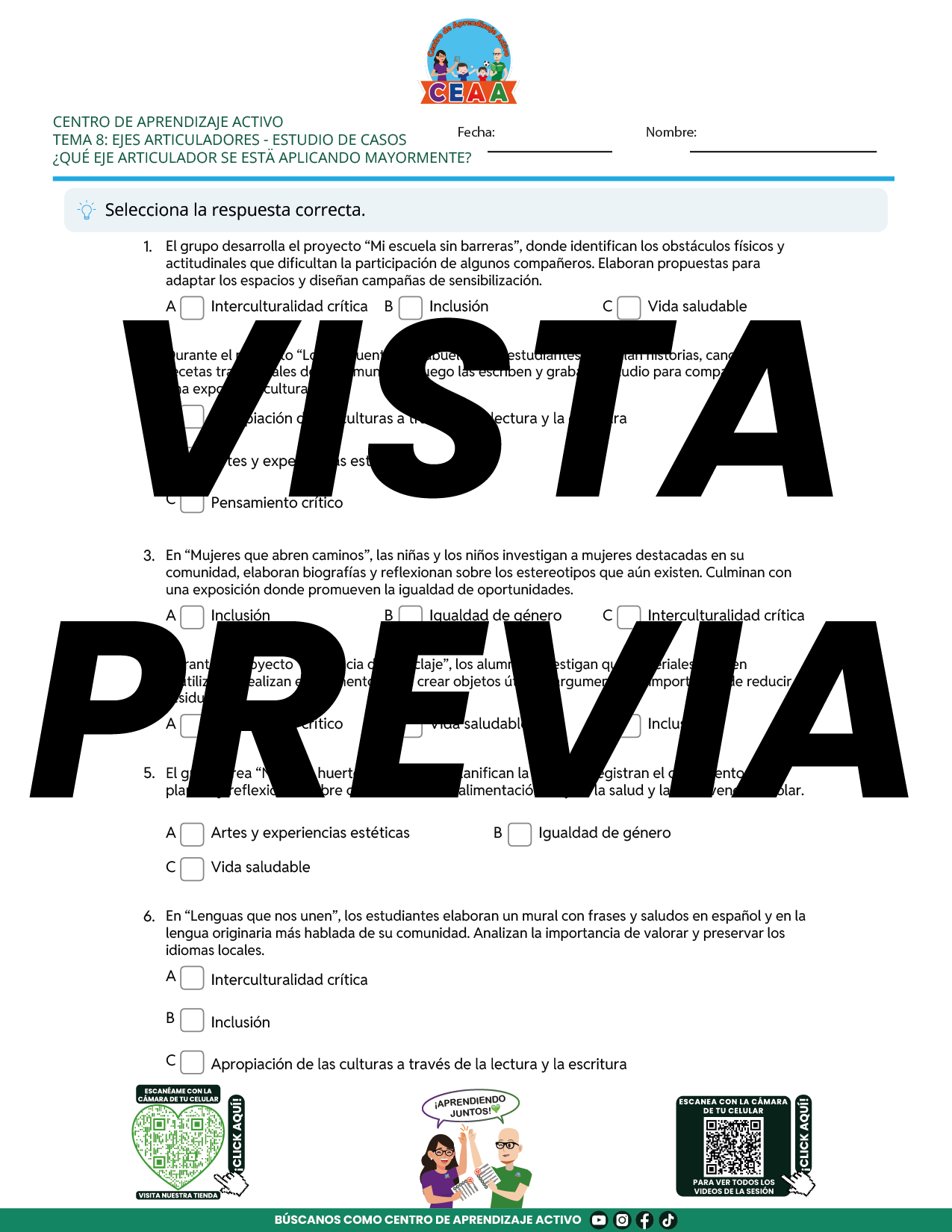 Juegos de Estudio para Imprimir CTE TEMA 8