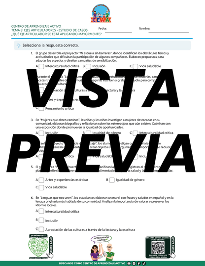 Juegos de Estudio para Imprimir CTE TEMA 8