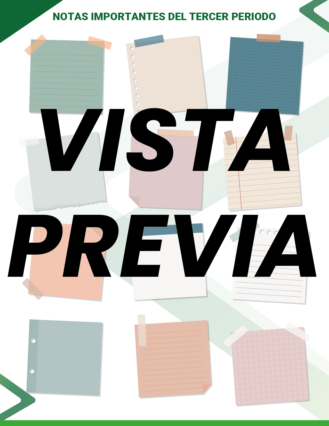 Agenda Formal Verde SUPERVISOR Primaria
