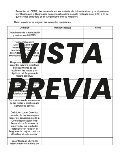 PROPUESTA ACTA CONSTITUTIVA DEL CONSEJO TÉCNICO ESCOLAR Y COMITÉ DE PLANEACIÓN Y EVALUACIÓN (Editable en Word)