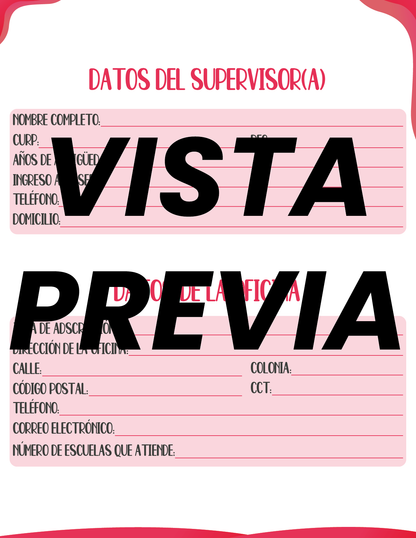 Infografía Roja SUPERVISOR Primaria