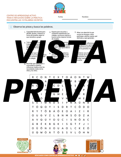 Juegos de Estudio para Imprimir CTE TEMA 9