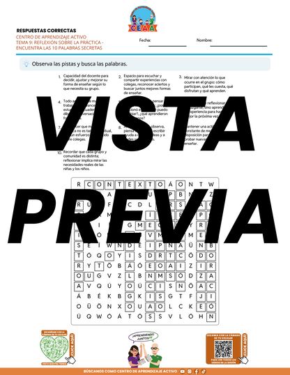 Juegos de Estudio para Imprimir CTE TEMA 9