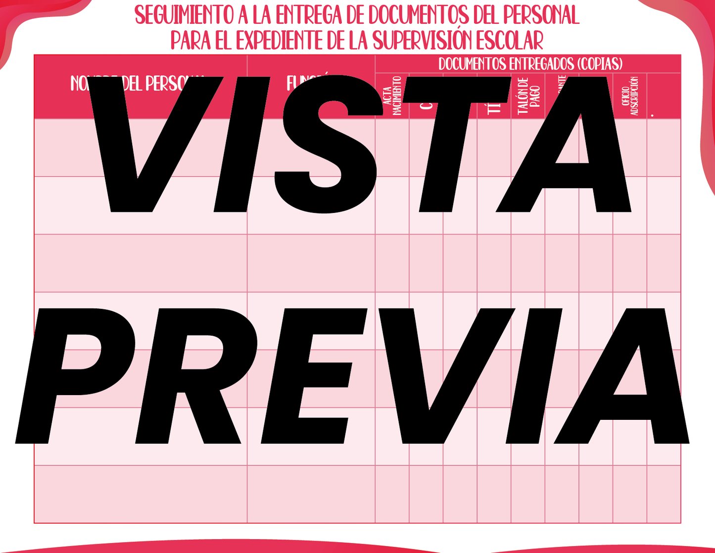 Infografía Roja SUPERVISOR Primaria