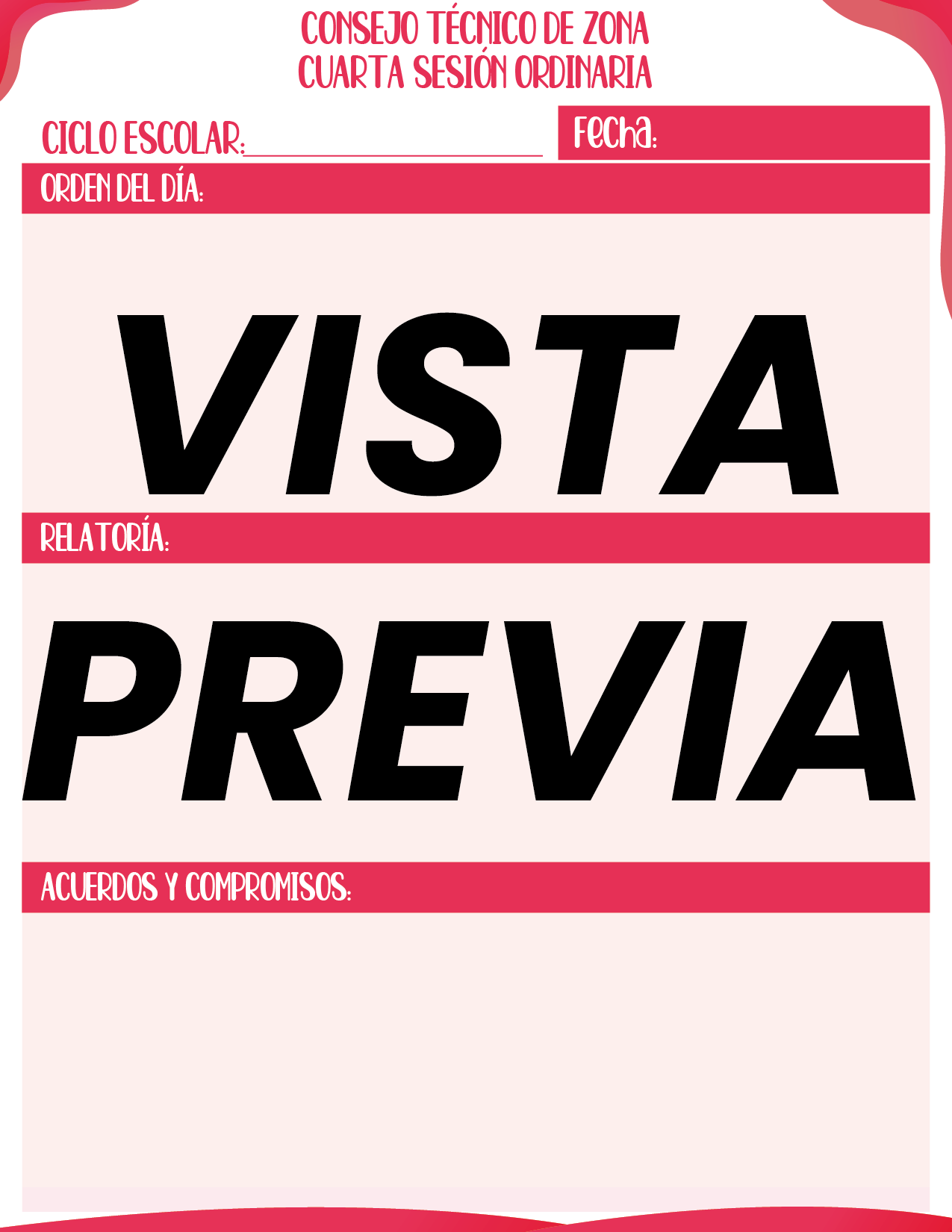 Agenda Roja SUPERVISOR Primaria