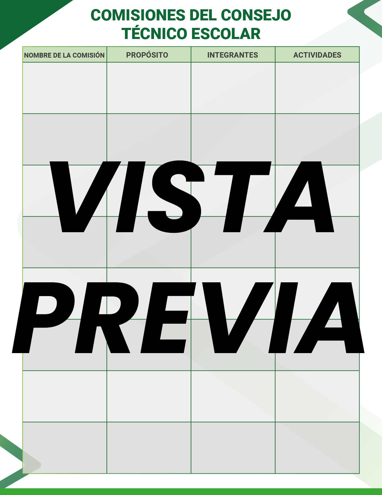Agenda Formal Verde SUPERVISOR Preescolar