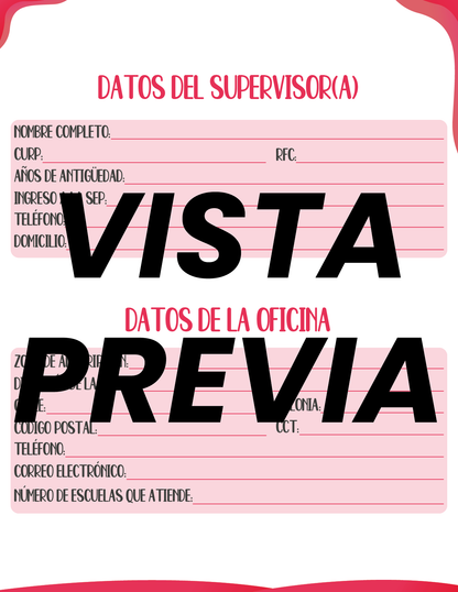 Agenda Roja SUPERVISOR Preescolar