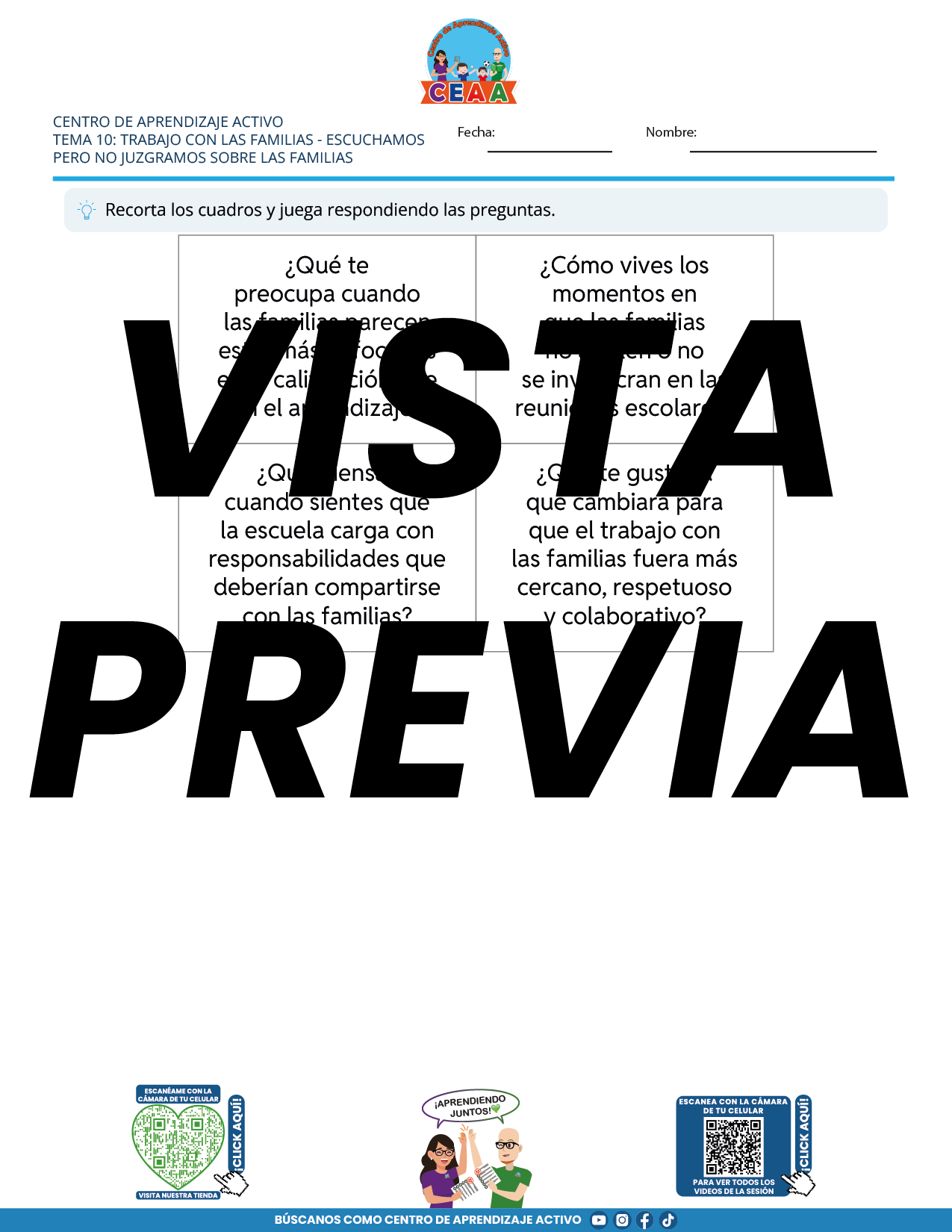 Juegos de Estudio para Imprimir CTE TEMA 10