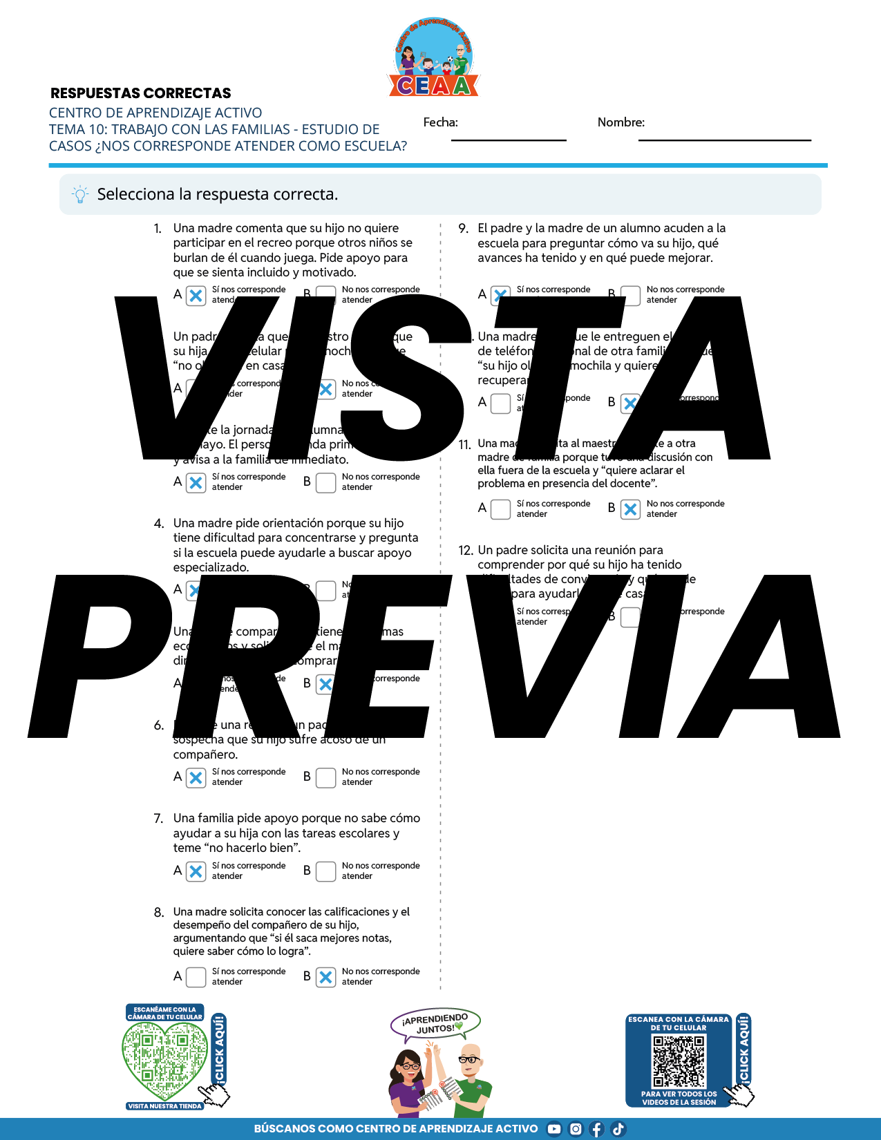 Juegos de Estudio para Imprimir CTE TEMA 10