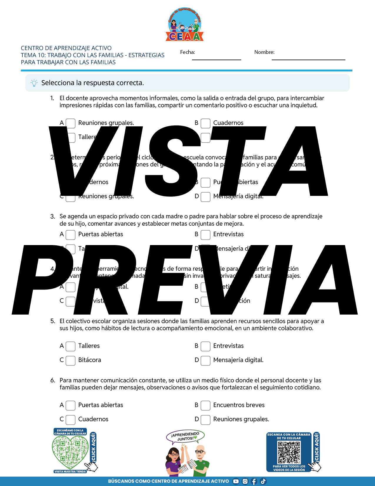 Juegos de Estudio para Imprimir CTE TEMA 10