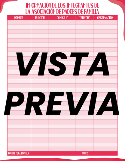 Agenda Roja SUPERVISOR Preescolar