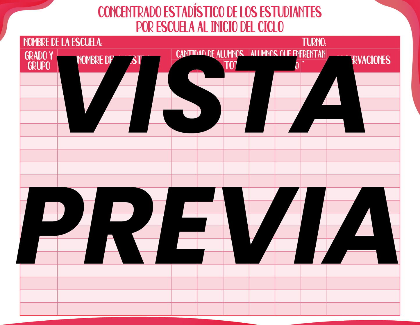 Agenda Roja SUPERVISOR Preescolar