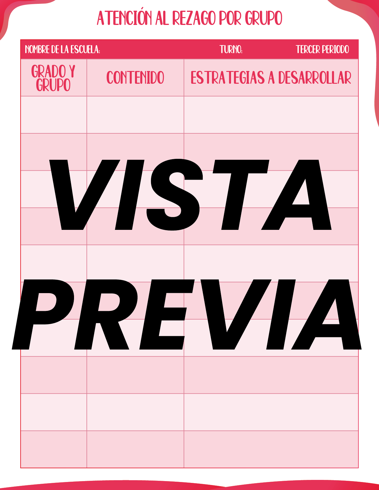 Agenda Roja SUPERVISOR Preescolar