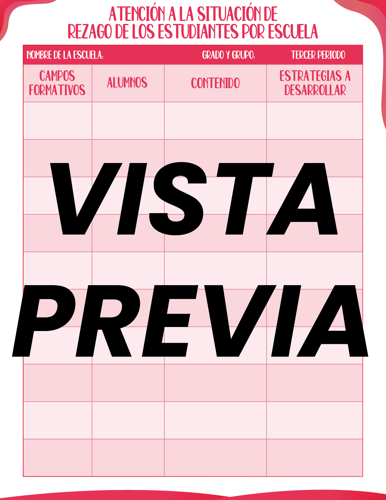 Agenda Roja SUPERVISOR Preescolar