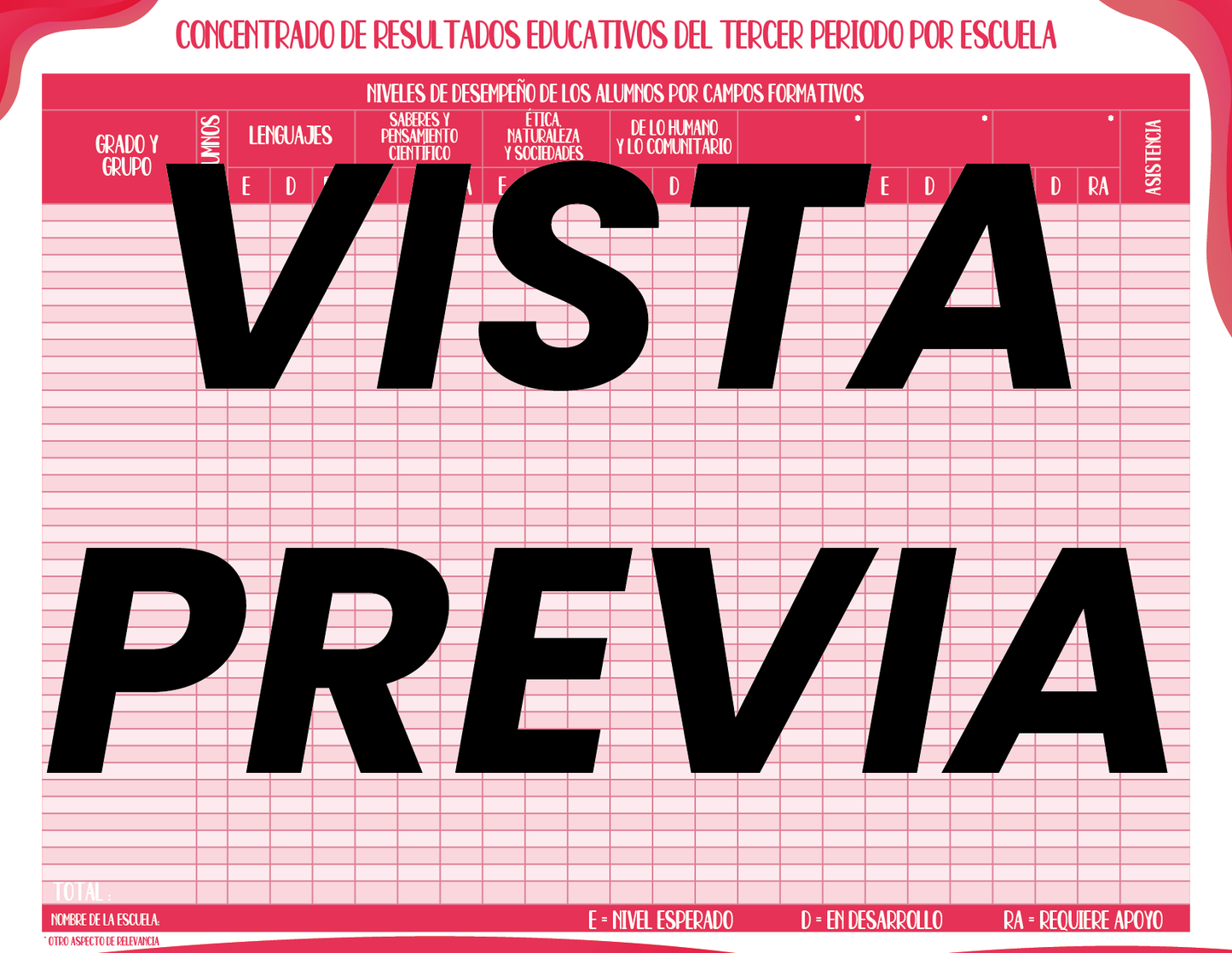 Agenda Roja SUPERVISOR Preescolar