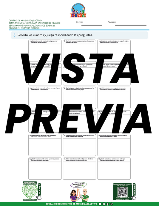 Juegos de Estudio para Imprimir CTE TEMA 11