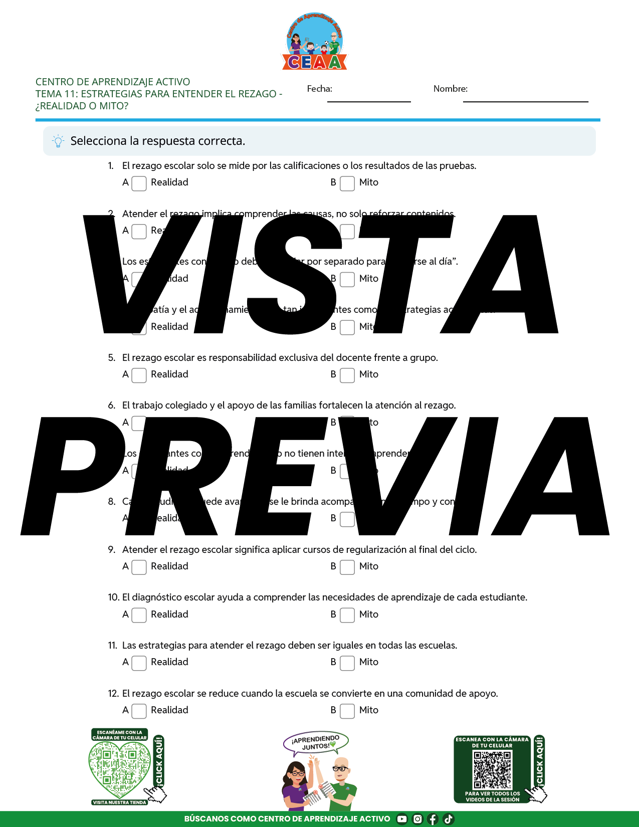 Juegos de Estudio para Imprimir CTE TEMA 11