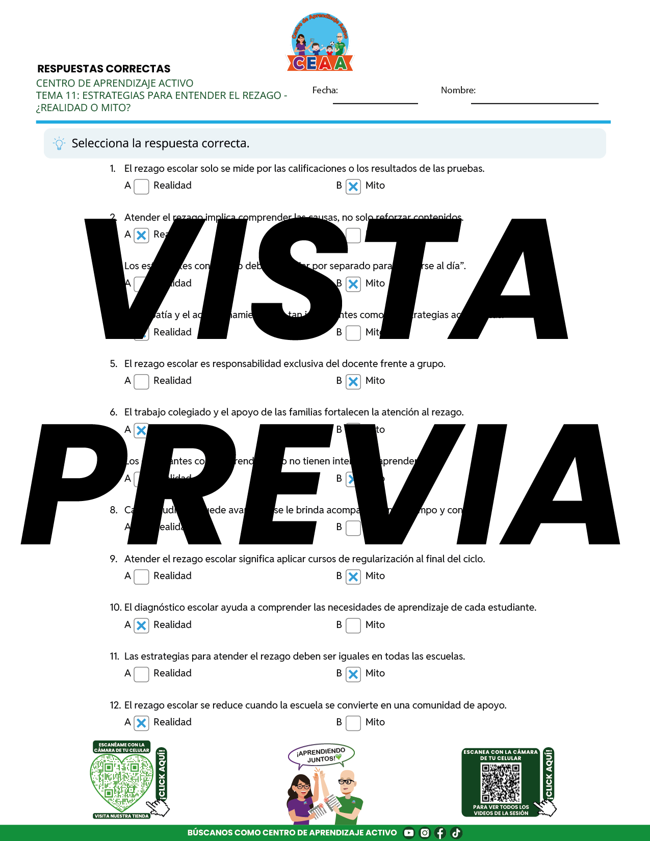 Juegos de Estudio para Imprimir CTE TEMA 11