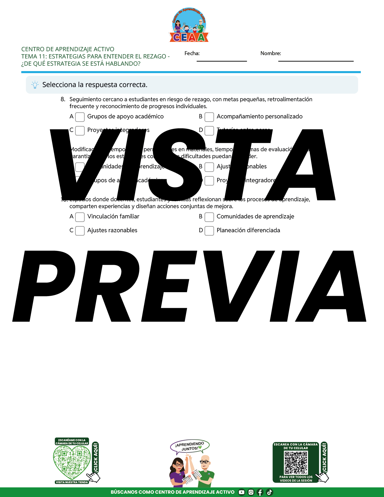 Juegos de Estudio para Imprimir CTE TEMA 11