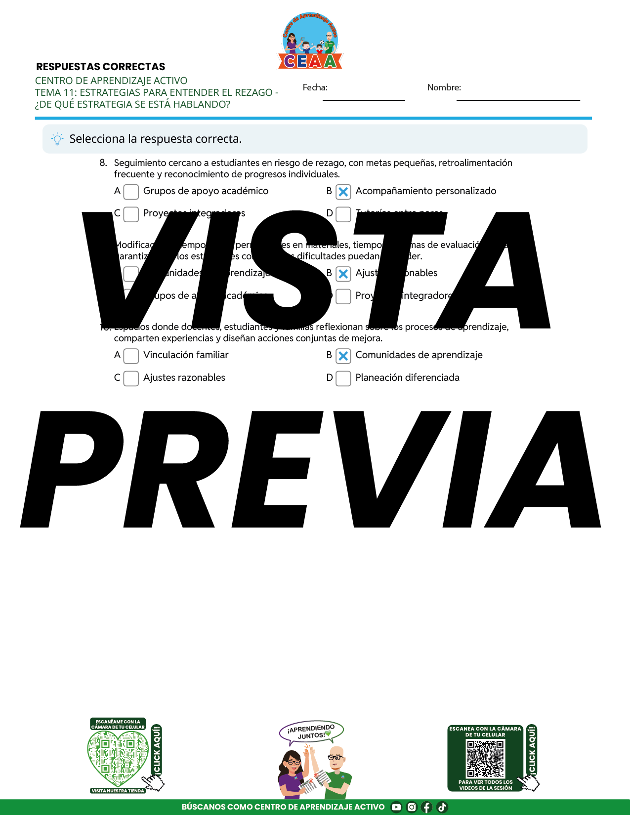 Juegos de Estudio para Imprimir CTE TEMA 11