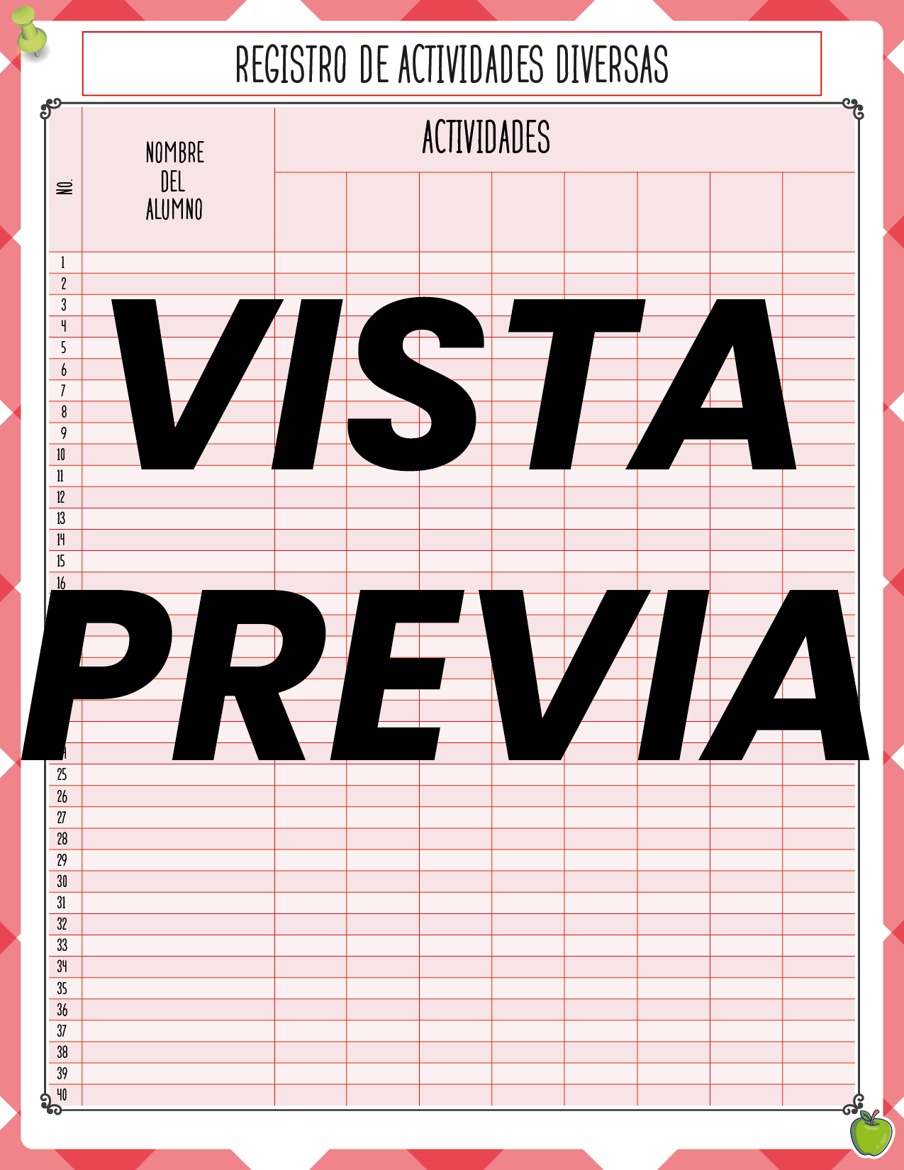 Agenda Manzana DIRECTOR Primaria