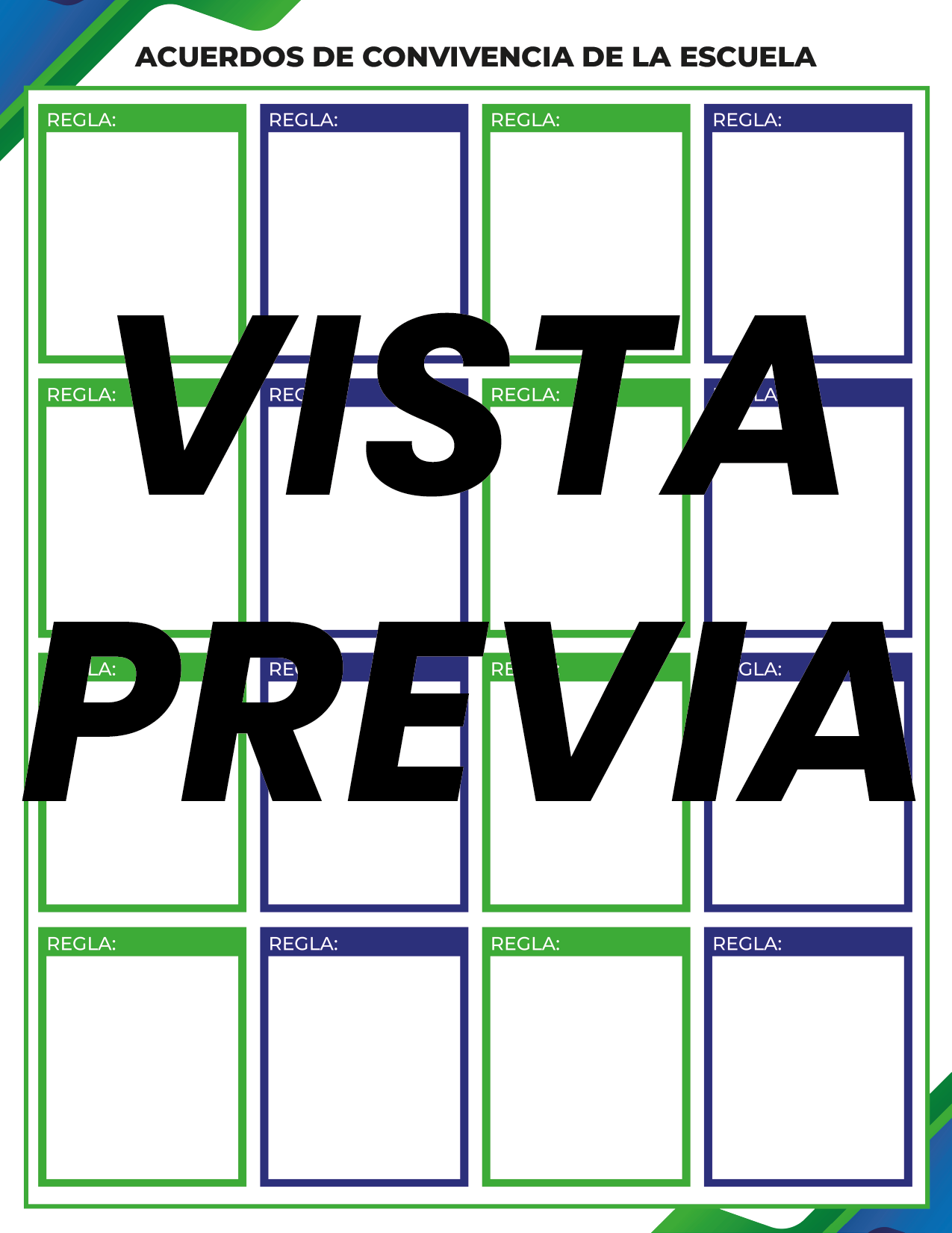 Agenda Formal Verde-azul MAESTRO Primaria