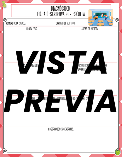 Agenda Manzana SUPERVISOR Preescolar